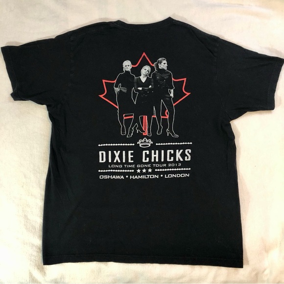 Dixie Chicks Tour 2013 T-shirt Ontario Canada Dates XL Black Country Music Rare - Picture 2 of 5